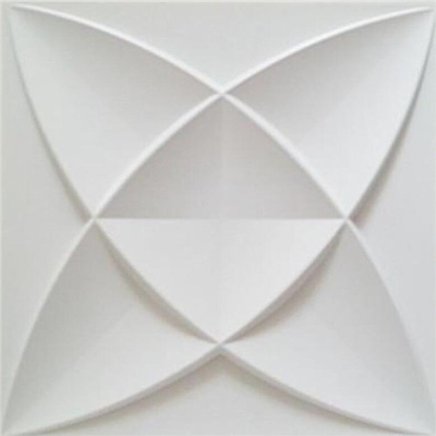 Modelli le mattonelle bianche della parete integrate prova 3D, pannelli amichevoli del rivestimento murale 3D di Eco