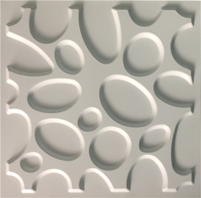 Pannelli di parete di plastica antichi Paintable di stile 3D, dimensione dello strato 50*50CM del PVC della decorazione della parete