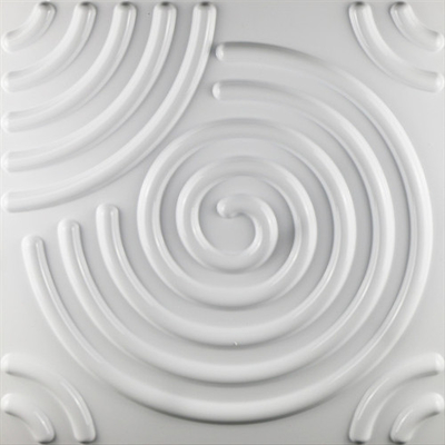I pannelli di parete moderni del PVC 3D pesano la prova bianca del fumo di colore di 1,36 chilogrammi/Sqm Matt