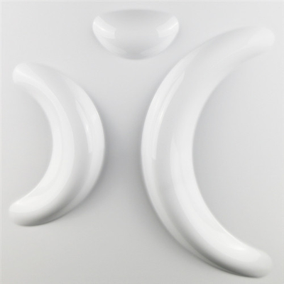 Pannelli di parete bianchi autoadesivi 3D, materiale moderno del PVC dei pannelli di parete 3D