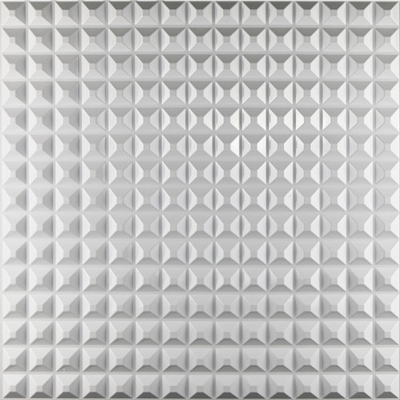 Pannelli di parete bianchi autoadesivi 3D, materiale moderno del PVC dei pannelli di parete 3D